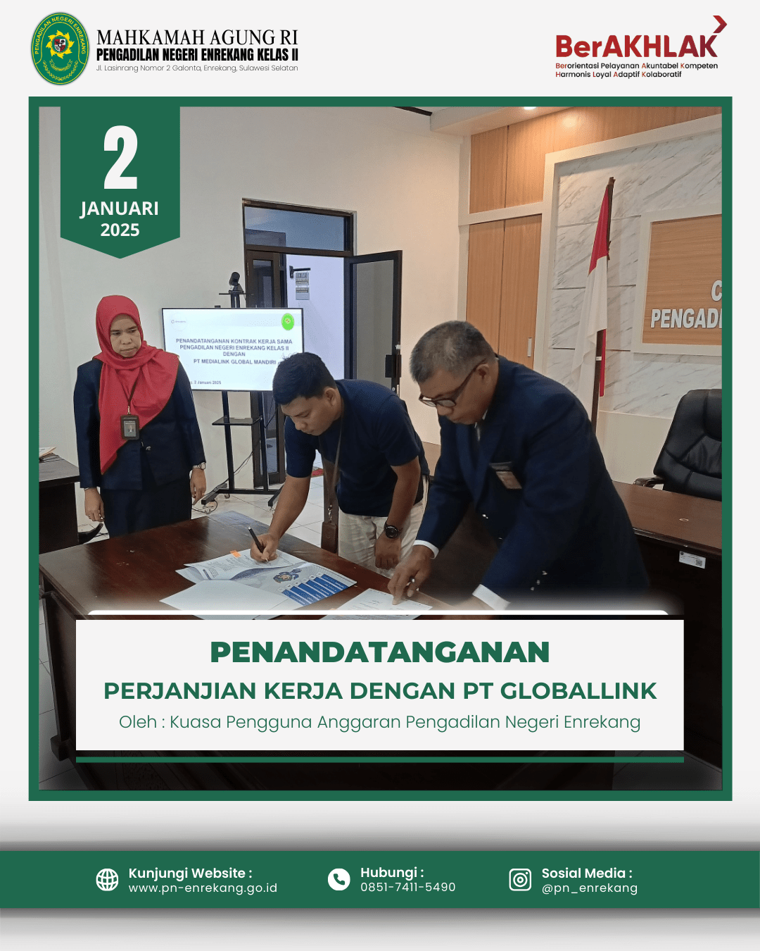 PENANDATANGANAN KONTRAK