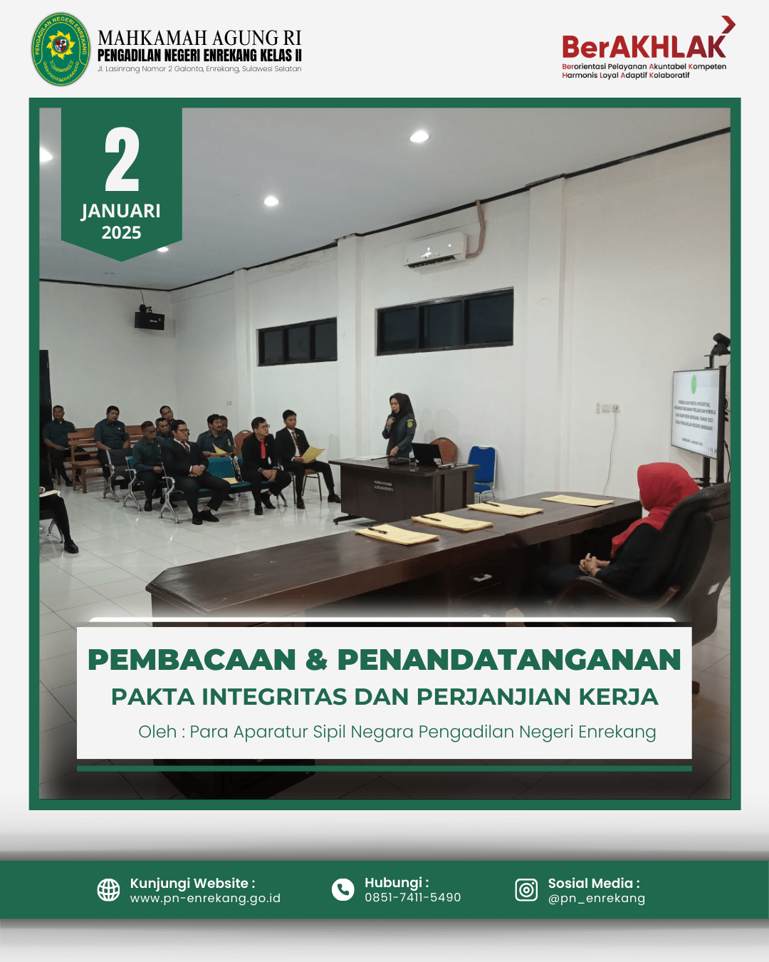 PEMBACAAN,PENANDATANGANAN