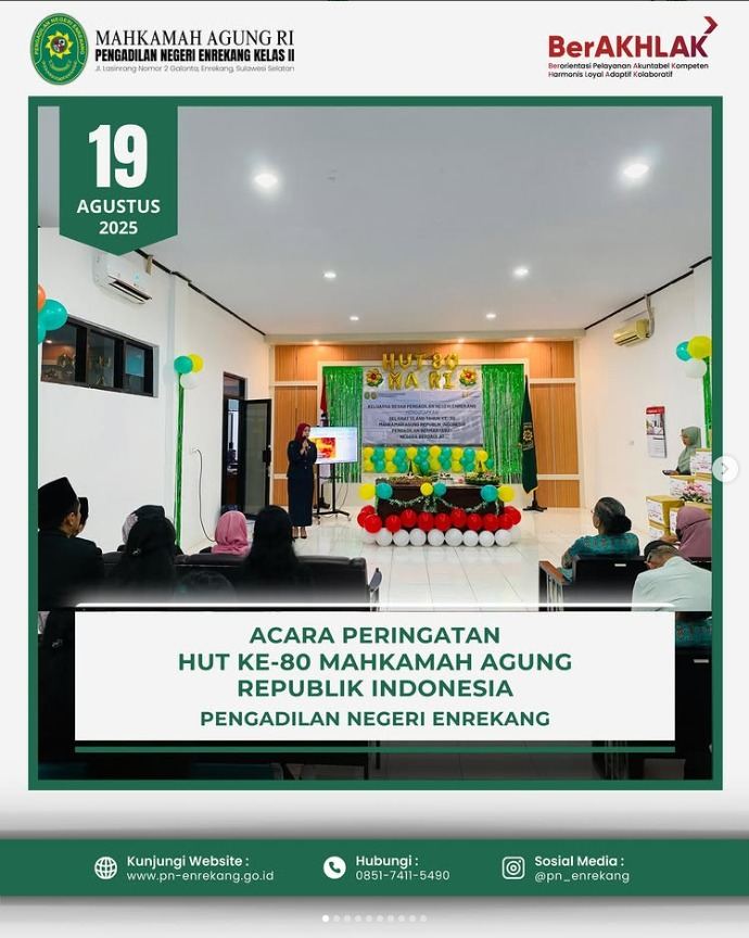 ACARA PERINGATAN HUT KE-80 MA RI TAHUN 2025