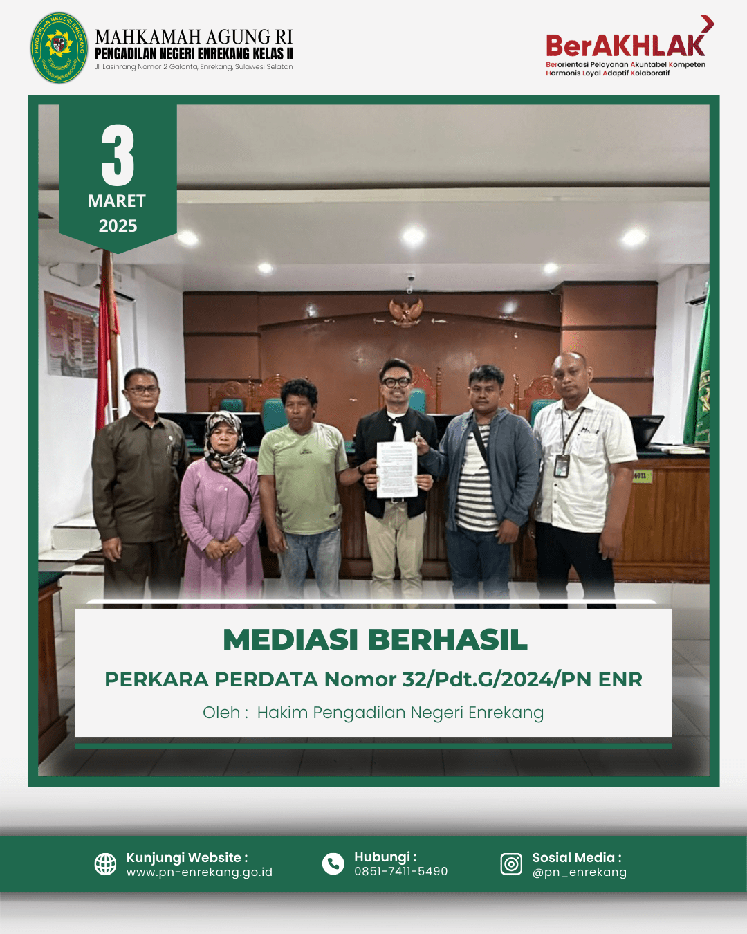 MEDIASI BERHASIL