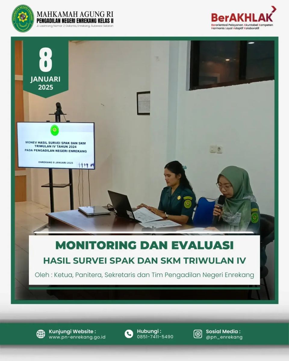 MONITOR DAN EVALUASI