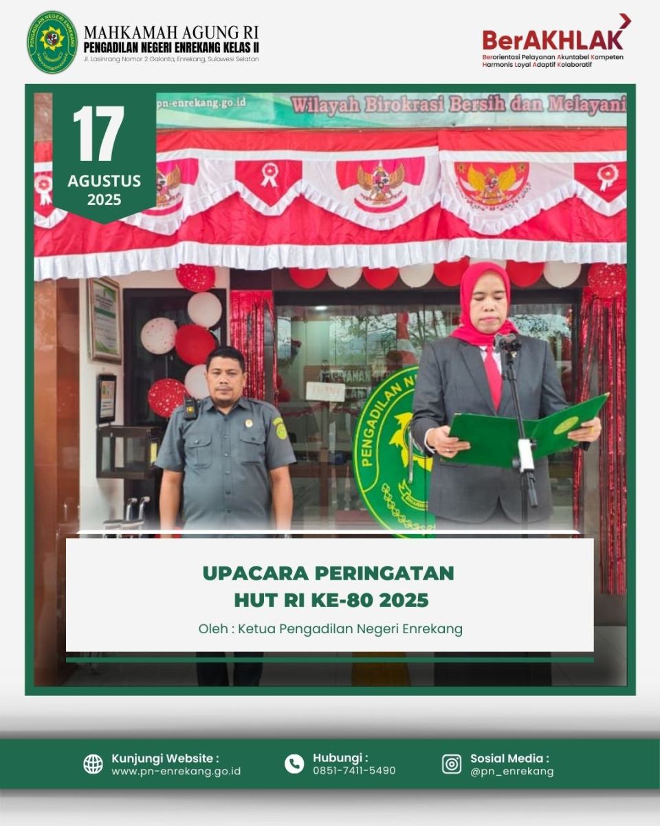 UPACARA PERINGATAN HUT RI KE - 80
