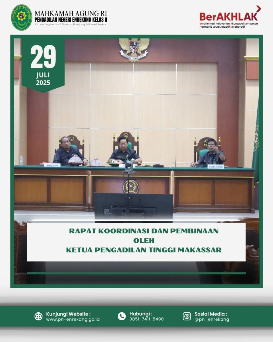 RAPAT KOORDINASI & PEMBINAAN
