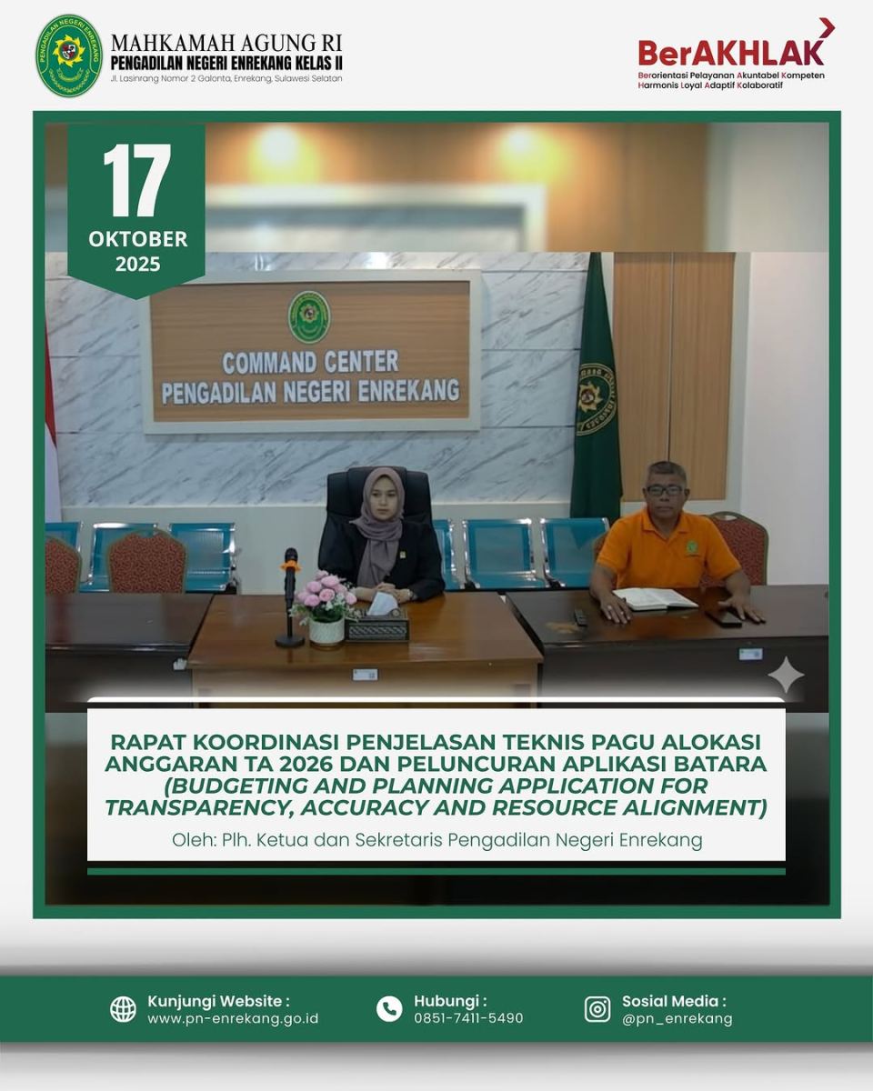 RAPAT KOORDINASI PENJELASAN TEKNIS PAGU