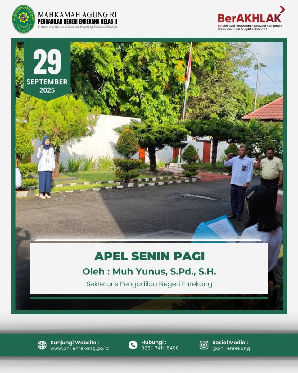 APEL SENIN