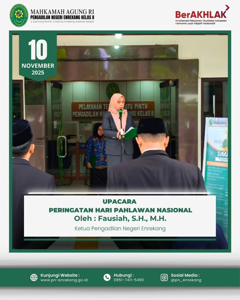 Upacara Peringatan Hari Pahlawan Nasional 2025