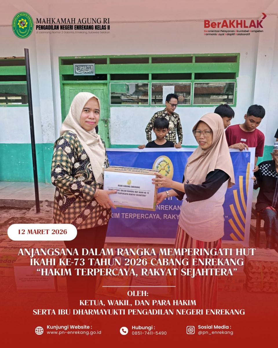 Kegiatan anjangsana dalam rangka memperingati HUT IKAHI ke-73 Tahun 2026