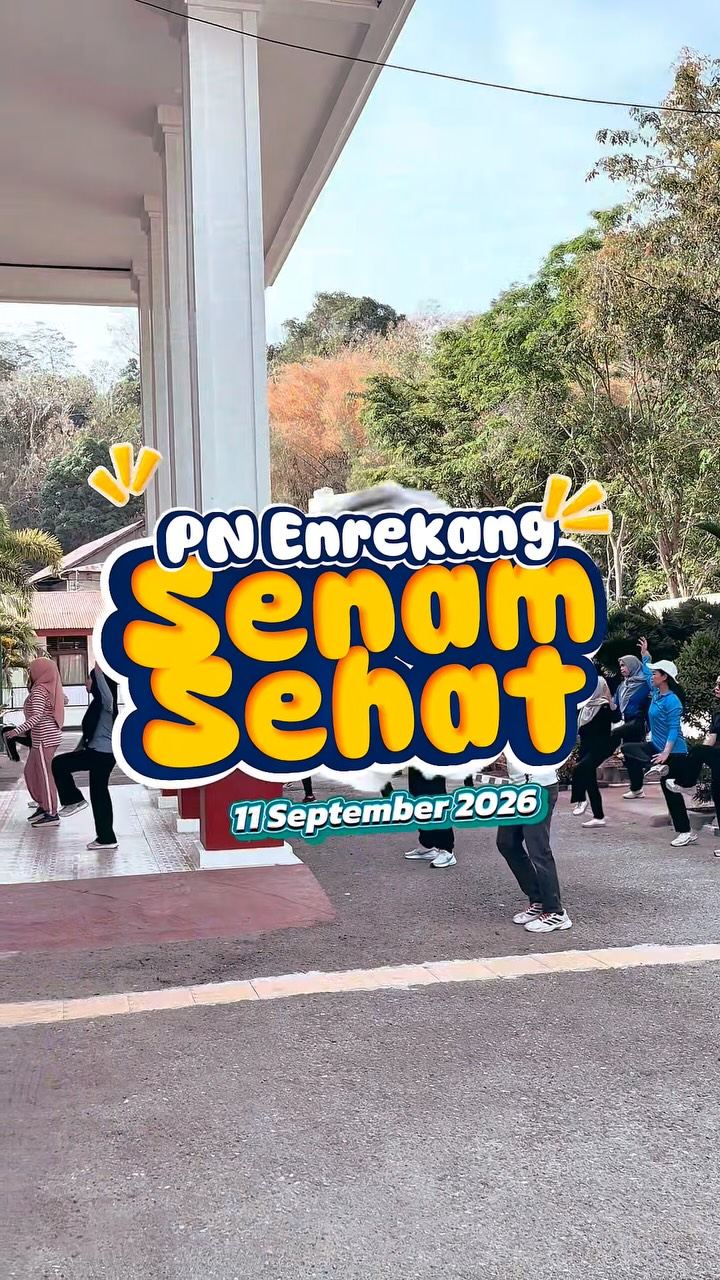Senam Sehat Bersama Keluarga Besar Pengadilan Negeri Enrekang