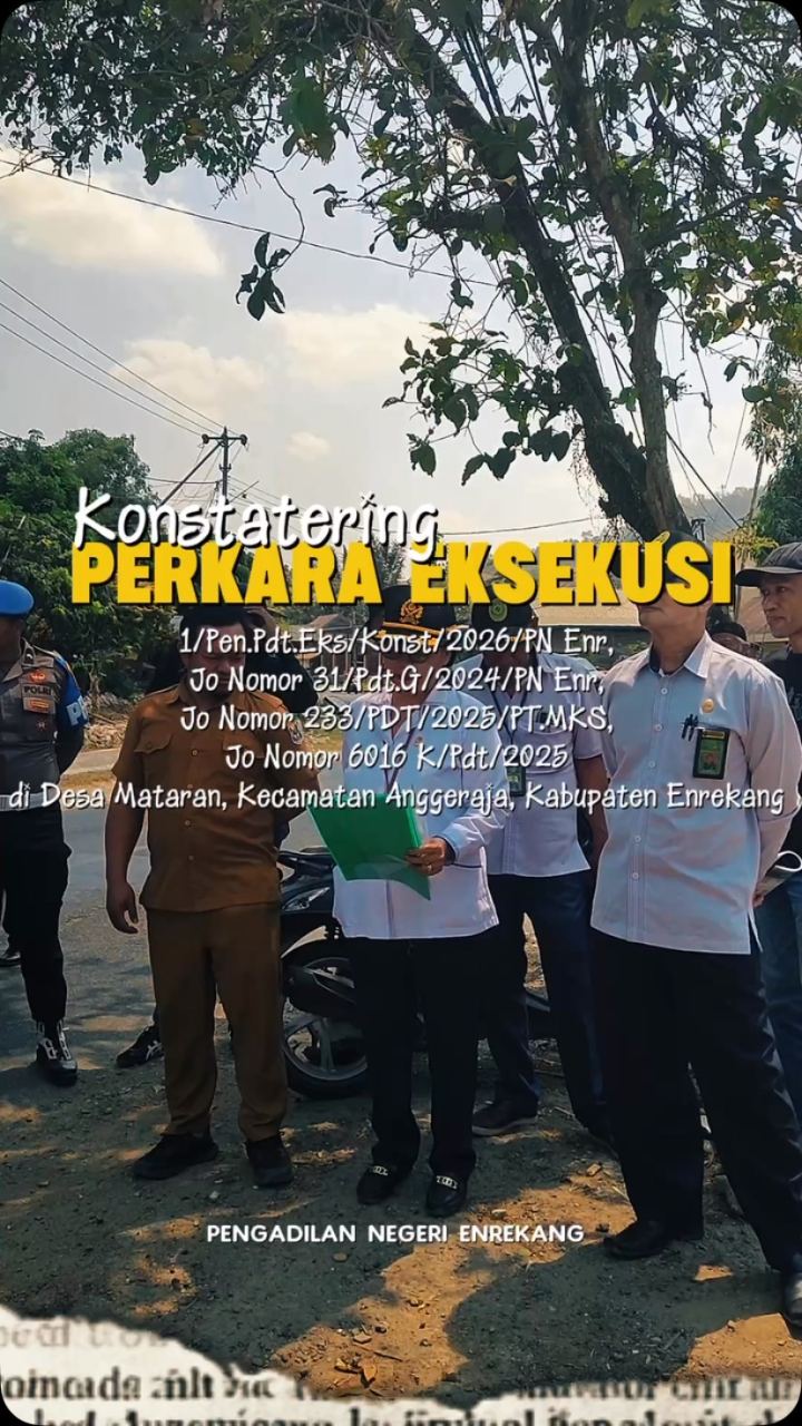 ️ PELAKSANAAN KONSTATERING PERKARA EKSEKUSI